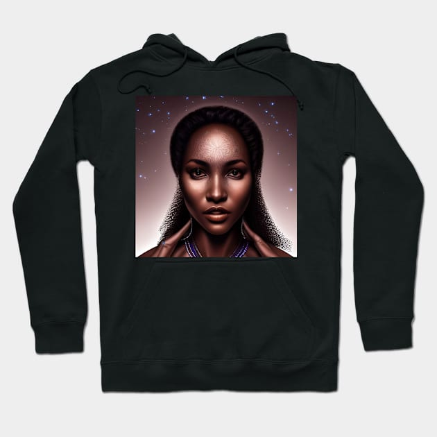 Beautiful modern black girl Hoodie by Blossom Self Care